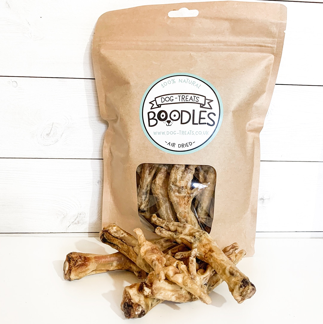 Air Dried Chicken Feet - 100% Natural Dried Chicken feet Dog Chew