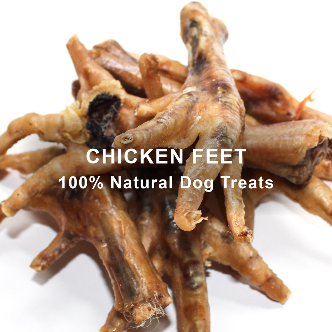 Air Dried Chicken Feet 500g - 100% Natural Dried Chicken feet Dog Chew