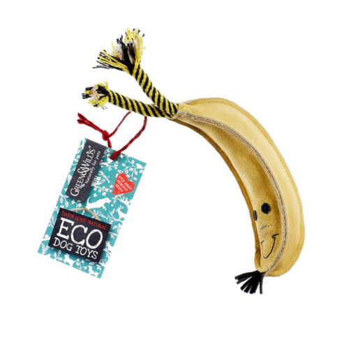 ECO dog toy made using sustainable and recyclable material - Barry the Banana