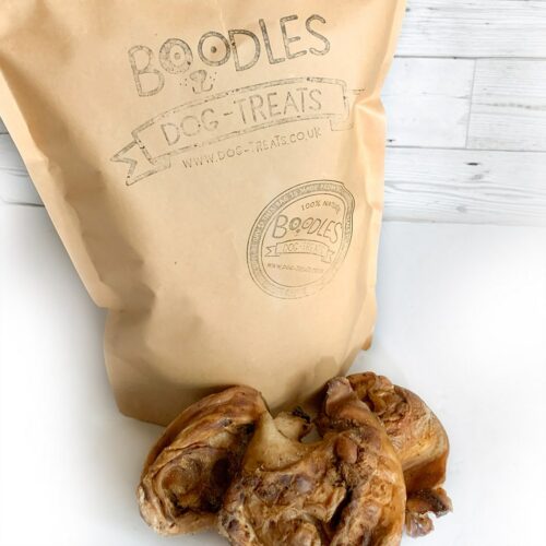 extra large pigs inner ear dog treats taster pouch by boodles