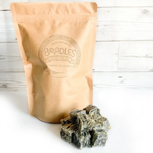 Dried Fish Cubes Dog Treats taster pouch by boodles