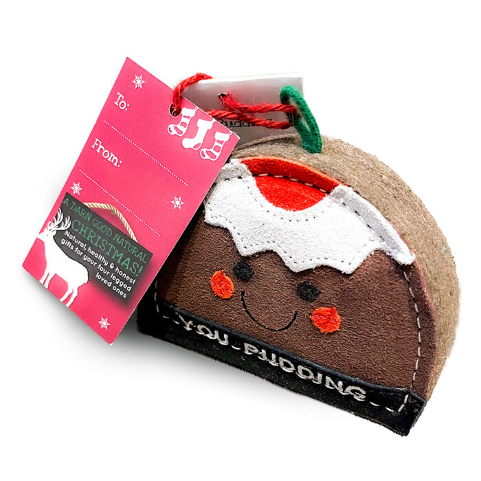 you pudding christmas dog toy